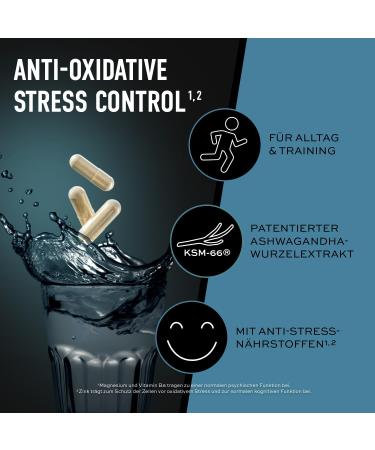 ESN Ashwa + KSM-66 Ashwagandha - Vegan Anti-Stress Capsules | 2 x 120 Count | Quality Tested in Germany - Buy Online on GoSupps.com