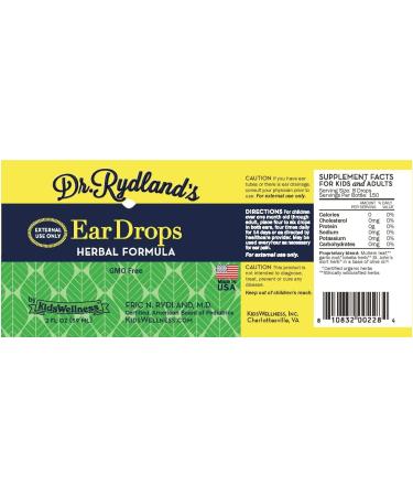Dr. Rydland's Ear 2oz Liquid Herbal Formula - Pleasant Taste | Shop Now - Buy Online on GoSupps.com