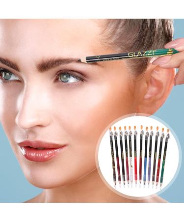 WOONEKY 24 Pcs Lip Liner Eyeliner Eyebrow Pen Waterproof Lip Liner Make up Pen Lip Pencil Wooden - Buy Online on GoSupps.com