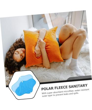 CLISPEED Cloth Sanitary Pads - 4 Sets 6 Pieces Reusable Polar Fleece Menstrual Pads & Panty Liners for Women - Eco-Friendly - Buy Online on GoSupps.com