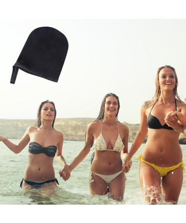 Lot de 2 Mitaines Applicatrices Autobronzantes Noires Petite Taille en Tissu Velours Doux R utilisable pour Bronzage Uniforme Visage et Corps Plage et Soins Hydratants - Buy Online on GoSupps.com