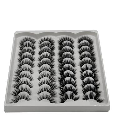 20 Pairs Mixed Natural Dramatic False Eyelashes - 3D Thick Reusable Makeup Extensions (No Glue 4 Styles) - Shop Now! - Buy Online on GoSupps.com