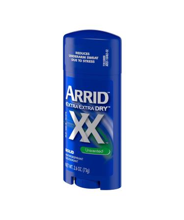 Arrid XX Solid Unscented Antiperspirant Deodorant 2.7oz Sticks - Pack of 6 - Buy Online on GoSupps.com