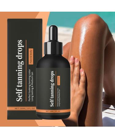 Face Tanning Drops | Huile Autobronzante pour le Corps - Format Voyage 30ml pour Corps et Visage Plage et v nements - Buy Online on GoSupps.com