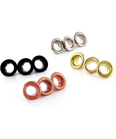 RamPro 3/16" Metal Eyelets  Stainless Steel Grommets with Brass  Silver  Copper and Black Finish  for Shoes Clothes Crafts Eyelet Repair Replacement Pack  Set of 100 - Buy Online on GoSupps.com