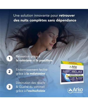 Arkorelax Strong Sleep 8 Hours XL Regain Quality Sleep without Addiction 30 Tablets - Buy Online on GoSupps.com