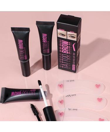 Eyebrow Gel Peel Off Quick-Drying Long-Lasting Tinted Brow Gel - Waterproof Eyebrow Gel Brow Gel for Shapes Styling Eyebrows 03 - Buy Online on GoSupps.com