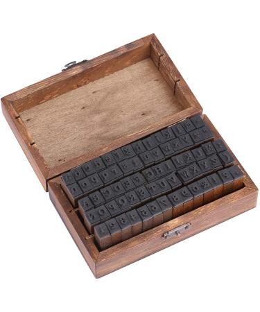 Estone 70pcs/set Wooden Box multipurpose Number Alphabet Letter Wood Rubber Stamp New - Buy Online on GoSupps.com