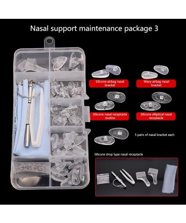 25 Pairs Silicone Nose Pads - Anti-Drop Glasses Accessories | Soft Clear Holder for Sunglasses & Glasses Support - Buy Online on GoSupps.com