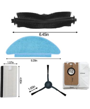 EpheyFIF Vacuum Filters Replacement Kit For Conga 7490/7290 For Eternal Spare Parts Mop Mat Dust Bag Main Side Brush Filter Mop Main Brush (17Pcs) - Buy Online on GoSupps.com