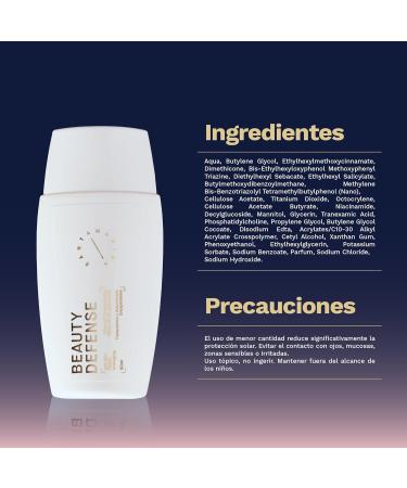 SANTAMARINA Santamarina Cosmetics Beauty Defense Facial Sunscreen SPF 50+ - All skin types - Lightweight facial sunscreen SPF 50+ - Second-skin effect - Protects prevents dark spots and beautifies - 50 ml - Buy Online on GoSupps.com