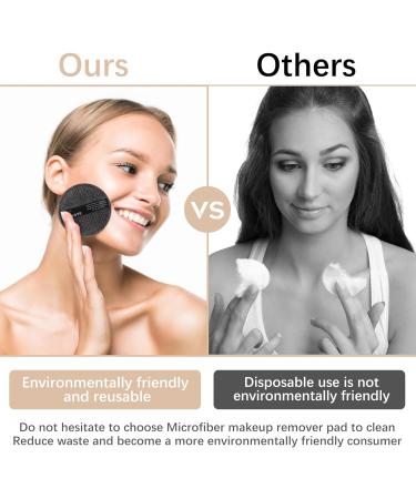 Vivote Microfiber Washable Cotton Pads - 20 Reusable Snack Towels for Facial Cleaning & Skincare | Soft & Color Mixture with Laundry Bag - Buy Online on GoSupps.com