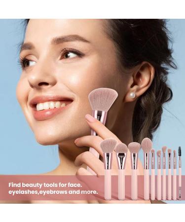 MAANGE Makeup Brushes Premium Synthetic Makeup Brush Set Make up Brushes for Foundation Concealers Powder Eyeshadow Synthetic Bristles 10 Piece Set - Buy Online on GoSupps.com