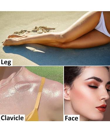 Champagne Gold Highlighter Powder Mist - Face, Hair & Body Glitter Spray - Buy Online on GoSupps.com