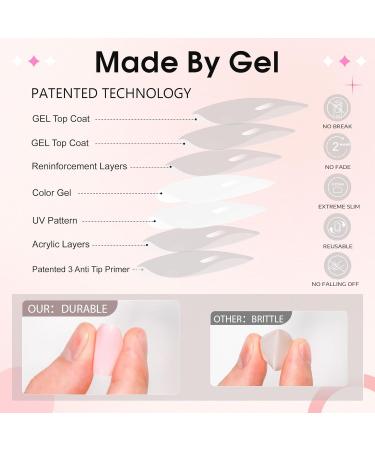 240 Pcs Press On Nails Short Acrylic Nail Tips with Glue | Classic Solid & French Designs | Salon Quality Artificial Nails - TZ10-16 - Buy Online on GoSupps.com