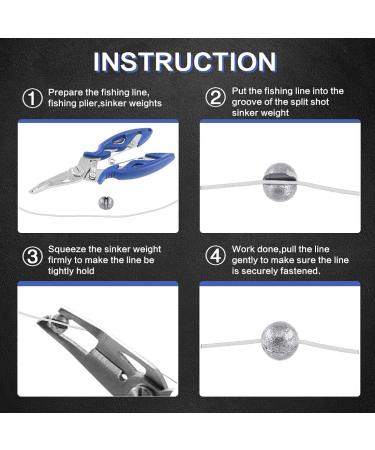 LUSHAZER Fishing Weights Sinkers Kit  100pcs Round Split Shot Sinker  Fishing Weights Egg Sinkers 5 Sizes  7/1000 oz  17/1000 oz  7/200 oz  1/20 oz  7/100 oz  Plastic Box Pack 3.8 x 1.9 x 0.7 inch Single Open - Buy Online on GoSupps.com