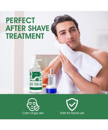 Buy Aloe Vera Gel - Cold Pressed Sunburn Relief & Moisturizer for Face Hair & Body - 10 Fl Oz - Soothes Bug Bites & Small Cuts | International Shipping - Buy Online on GoSupps.com