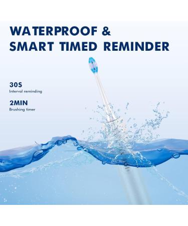 MAROAkvo Sonic Toothbrush and Water Flosser Combo - Teeth Cleaner with Travel Case and Wall Holder (White) - Buy Online on GoSupps.com