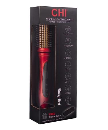CHI Amplitude Ceramic Heated Round Brush - Ruby Red | Salon-Quality Styling Tool - Buy Online on GoSupps.com