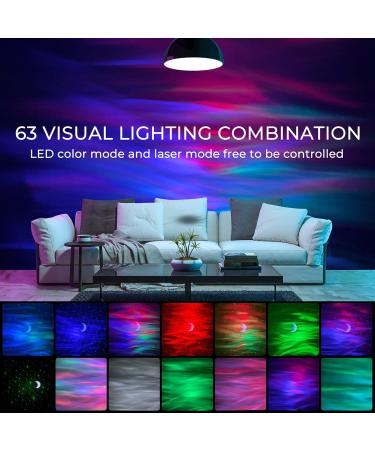 MERTTURM Galaxy Aurora Projector - 3-in-1 LED Northern Lights Star Projector with White Noise & Bluetooth Speaker - Perfect Gift for Adults and Kids - Bedroom Room Decor - Buy Online on GoSupps.com