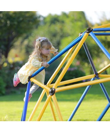 Zupapa 10FT Blue Dome Climber | Upgraded 2022 Decagonal Geo Jungle Gym | Supports 735LBS | Easy Assembly | Kids Outdoor Fun - Buy Online on GoSupps.com