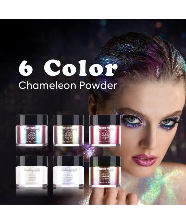 Viola HOUE Chameleon Glimmer Powder Nail Art Pigment Set - Glitter Powder Collection - Buy Online on GoSupps.com