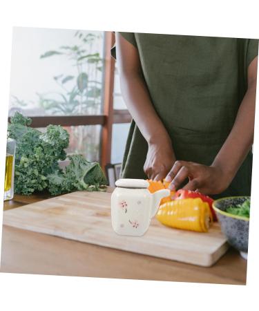 Milisten Ceramic Soy Sauce Pot Ceramic Vinegar Bottle Oil Container Gravy Boat Sauce Container Olive Oil Dispenser Oil Jug Maple Syrup Dispenser Oil Jar Ceramics White With Handle Seasoning 8X7.5X5CM White - Buy Online on GoSupps.com