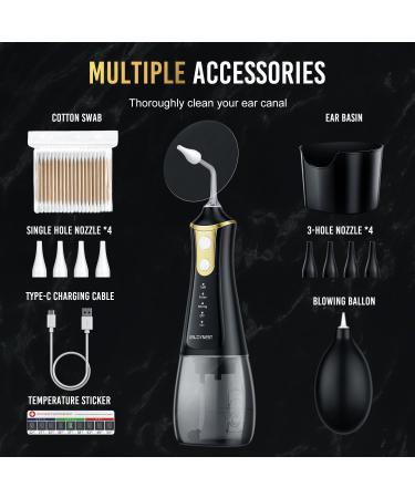 EnjoyNest Ear Wax Removal Kit - 4 Cleaning Modes Safe & Effective Ear Irrigation System for Buildup with 8 Tips - International Shipping Available - Buy Online on GoSupps.com