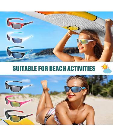 Polarized Sports Sunglasses - 18 Pairs for Men, Women, Youth - Flexible Frame for Running, Driving, Cycling - Assorted Colors - Buy Online on GoSupps.com