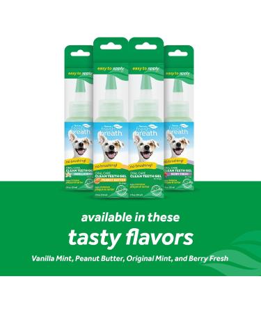 TropiClean Oral Care Gel Vanilla Mint - 59 ml (1 Pack) | Fresh Breath & Dental Health for Pets - International Shipping Available - Buy Online on GoSupps.com