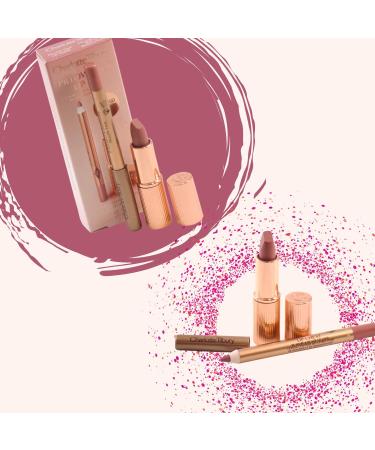 Charlotte Tilbury Pillow Talk Mini Lipstick and Lip Liner Duo Set - Travel Size - Buy Online on GoSupps.com