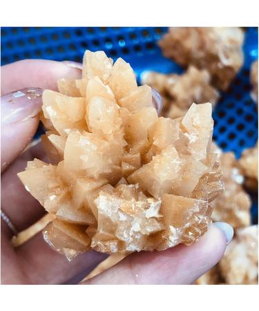 Natural Crystal Rough 1 pc Natural Flower Rare Yellow Calcite Cluster coarse Specimen - Buy Online on GoSupps.com
