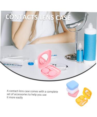 4-Piece Contact Lens Container Set | Colored Lens Case & Easy-Wear Frames | International Shipping Available - Buy Online on GoSupps.com