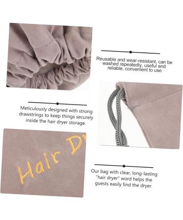 Healeved 3pcs Hair Dryer Drawstring Bags Travel Makeup Bag Portable Hair Dryer Bag Sac Blowdryer Velvet Cloth - Buy Online on GoSupps.com