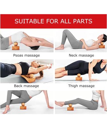 Psoas Muscle Release Tool - 6 Massage Heads Trigger Point Wood Therapy Massager for Relaxation - Buy Online on GoSupps.com