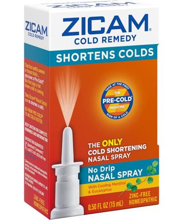 Zicam Cold Remedy No Drip Nasal Spray 0.50 fl oz - Relief for Cold Symptoms - Buy Online on GoSupps.com