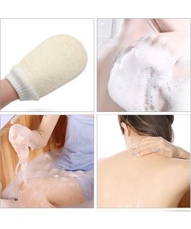Buy 2-Piece Luffa Peeling Gloves - Body Massage & Exfoliation Sponge Set for Shower & Bath Care - Buy Online on GoSupps.com