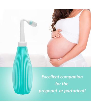 Waterpulse Peri Bottle for Perineal Care | Baby Travel Bath Kit | Upside Down Cleansing Bottle for Women & Bedridden Patients | Mint Green Cloth Diaper Sprayer - Buy Online on GoSupps.com