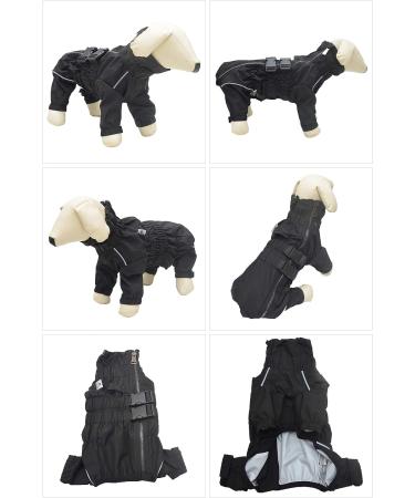 Waterproof Reflective Dog Jacket | Windproof Snow-Proof Vest for Small Medium Large Dogs | Black | Size M (14) - Buy Online on GoSupps.com