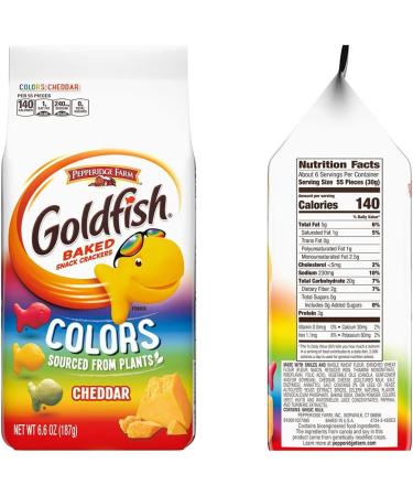 Pepperidge Farm Goldfish Crackers Cheddar Colors | 187g x 2 Pack - Buy Online on GoSupps.com
