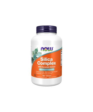 NOW Supplements, Silica Complex with Horsetail Extract, Supports Hair, Skin and Nail Health*, Structural Support*, 180 Tablets
