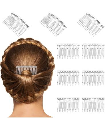 Minkissy 10pcs 14 Teeth Hair Side Combs for Bridal Wedding Veil - Transparent - Buy Online on GoSupps.com