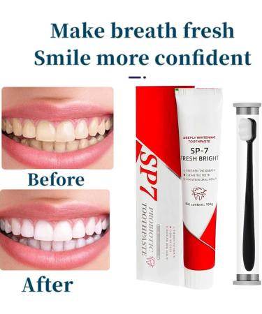 Sp-7 Probiotic Toothpaste Sp-7 Toothpaste Sp-7 Ultra Whitening Toothpaste Sp-7 Fresh Toothpaste (2 packs) - Buy Online on GoSupps.com
