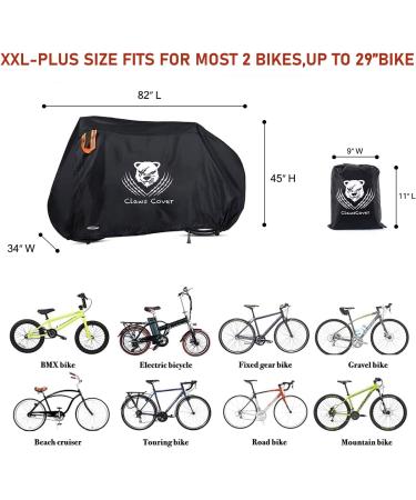 ClawsCover XXL Waterproof Bike Cover with Lock Hole - Heavy Duty 420D Oxford, All-Weather Protection for Mountain, Road, Electric Bikes - Fits 1 Bike - Buy Online on GoSupps.com