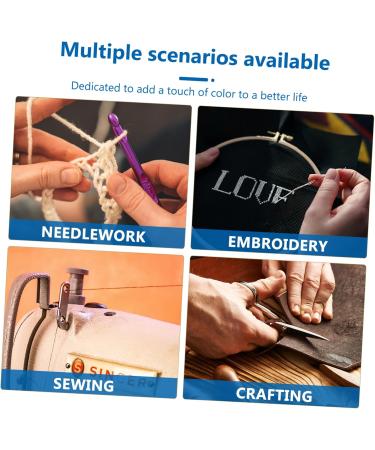 Coophya 2-Part Scissors Set | Leather Protection & Bling Accessories | Scissor Sheaths for Belt & Pocket | Trim Tool Covers 6.4x2.5cm - Blue - Buy Online on GoSupps.com