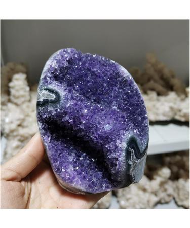 Crystal Rough Natural Crystal Rough 480g Natural Amethyst Quartz Cluster Uruguayan Crystal Gemstone Geode - Buy Online on GoSupps.com