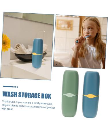 Buy Tovinanna 2-Piece Travel Toothpaste & Toothbrush Holder - Durable Outdoor Case for Easy Storage - Ideal for Travel - Buy Online on GoSupps.com