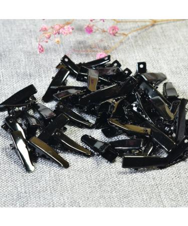 Buy 50 Black Single Prong Alligator Hair Clips | Perfect Hair Accessories | 24mm | International Shipping Available - Buy Online on GoSupps.com