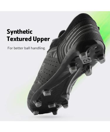 DREAM PAIRS Men's Cleats Football Soccer Shoes 10.5 - 859 Black/Dark Grey - Buy Online on GoSupps.com