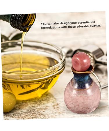 FRCOLOR 5 Sets Aromatherapy Ceramic Bottles - Empty Perfume & Essential Oil Containers for Fragrance & Soy Sauce | Premium Cosmetic Vials - Buy Online on GoSupps.com